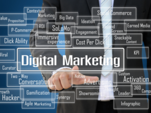 Nube de palabras de marketing